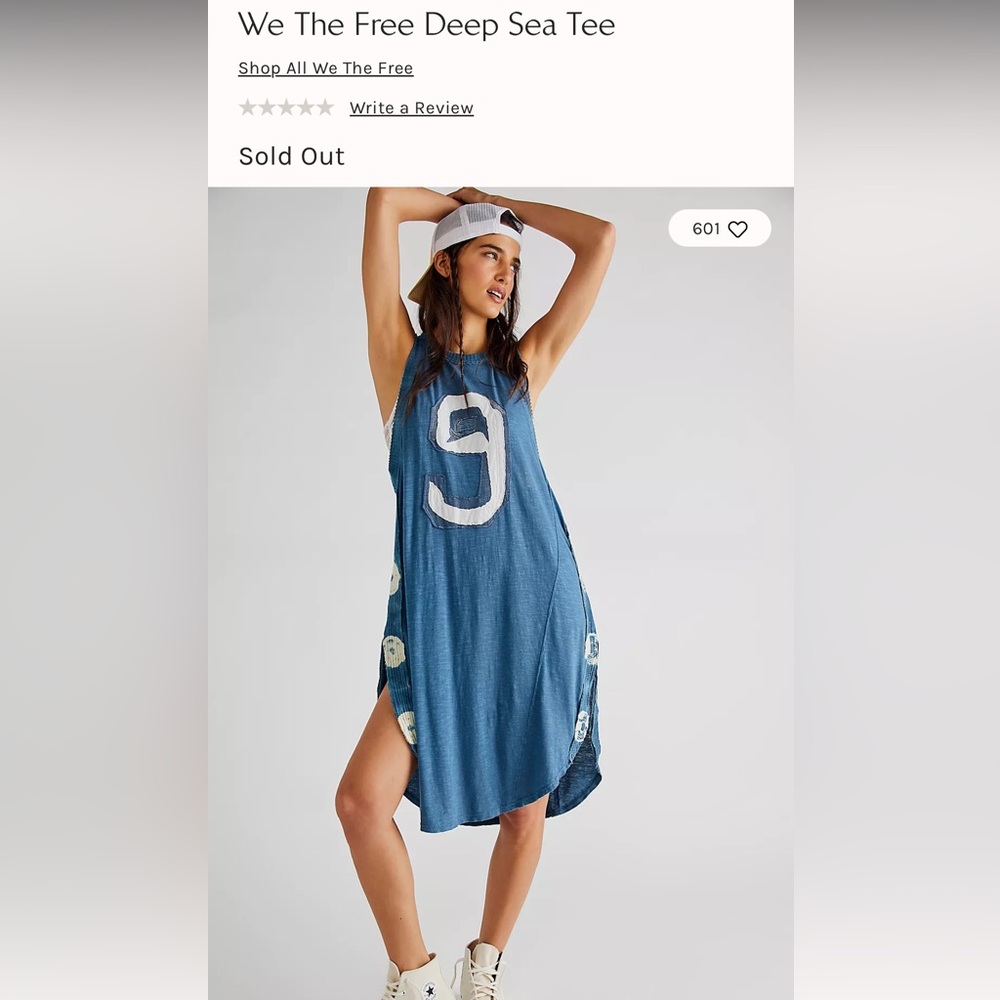 Free People T-shirt tunic XS